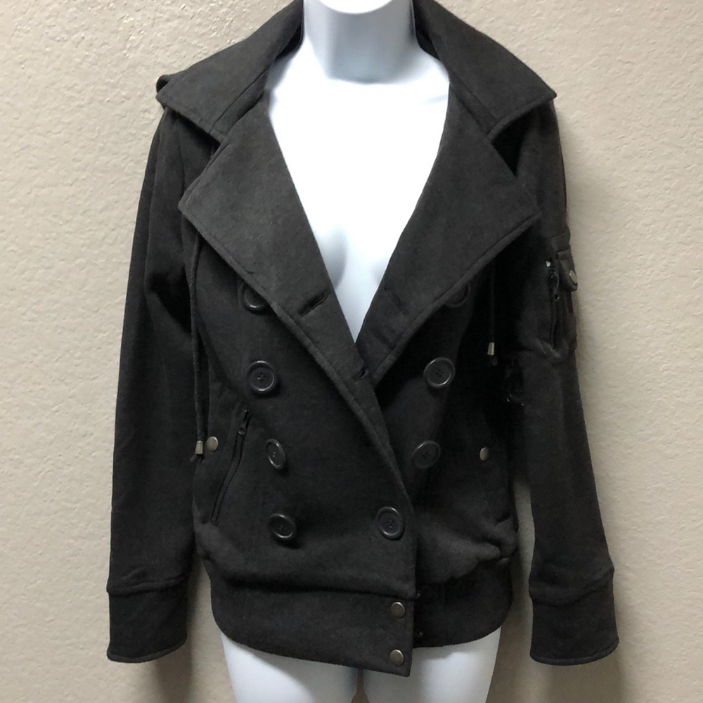 Lightweight Charcoal Hoodie Moto Jack